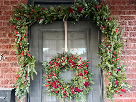 Holiday Wreath:Berry Festive - Sunny Meadows Flower Farm