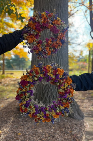 Dried Wreath-Crayon Box - Sunny Meadows Flower Farm