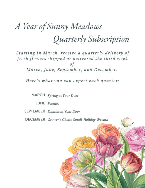 A Year of Sunny Meadows Quarterly Subscription