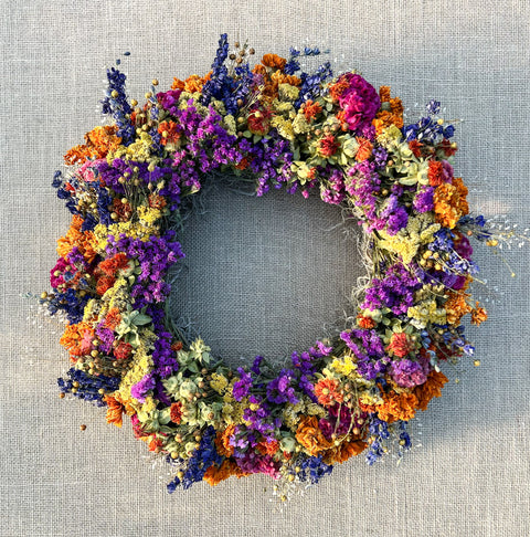 Dried Wreath-Crayon Box