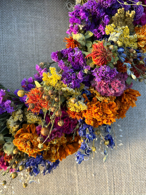 Dried Wreath-Crayon Box