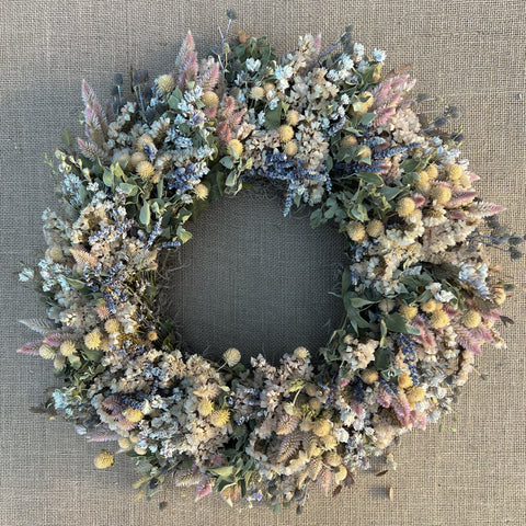 Dried Wreath-Soft + Dreamy