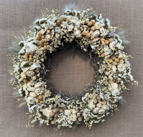 Dried Wreath-Snow White