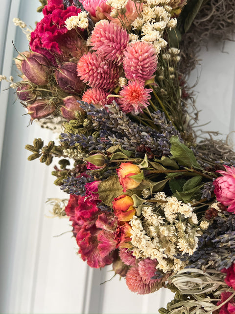 Dried Wreath- Everlasting Valentine