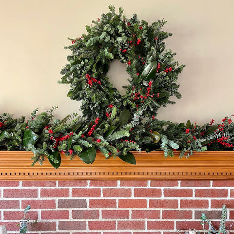 Holiday Wreath: Merry & Bright - Sunny Meadows Flower Farm