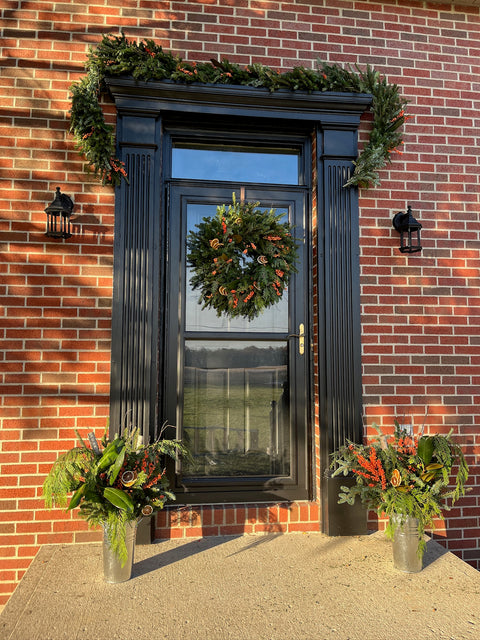 Holiday Entryway Bundle: Yuletide Cheer - Sunny Meadows Flower Farm