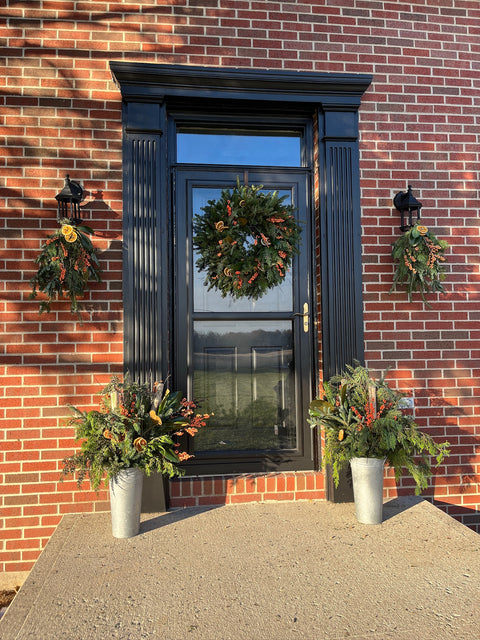 Holiday Entryway Bundle: Yuletide Cheer - Sunny Meadows Flower Farm